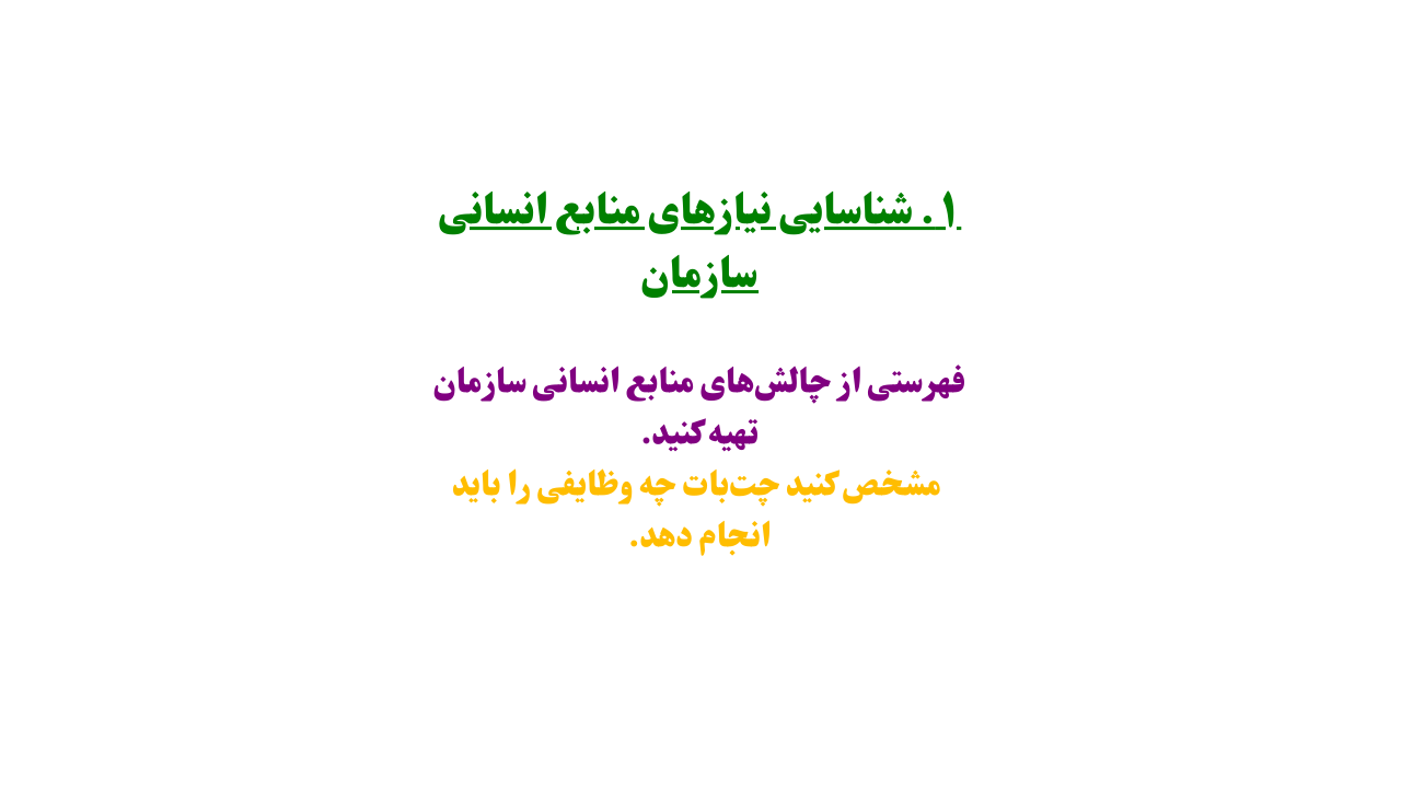 نخستین گام در پیاده‌سازی چت‌بات منابع انسانی